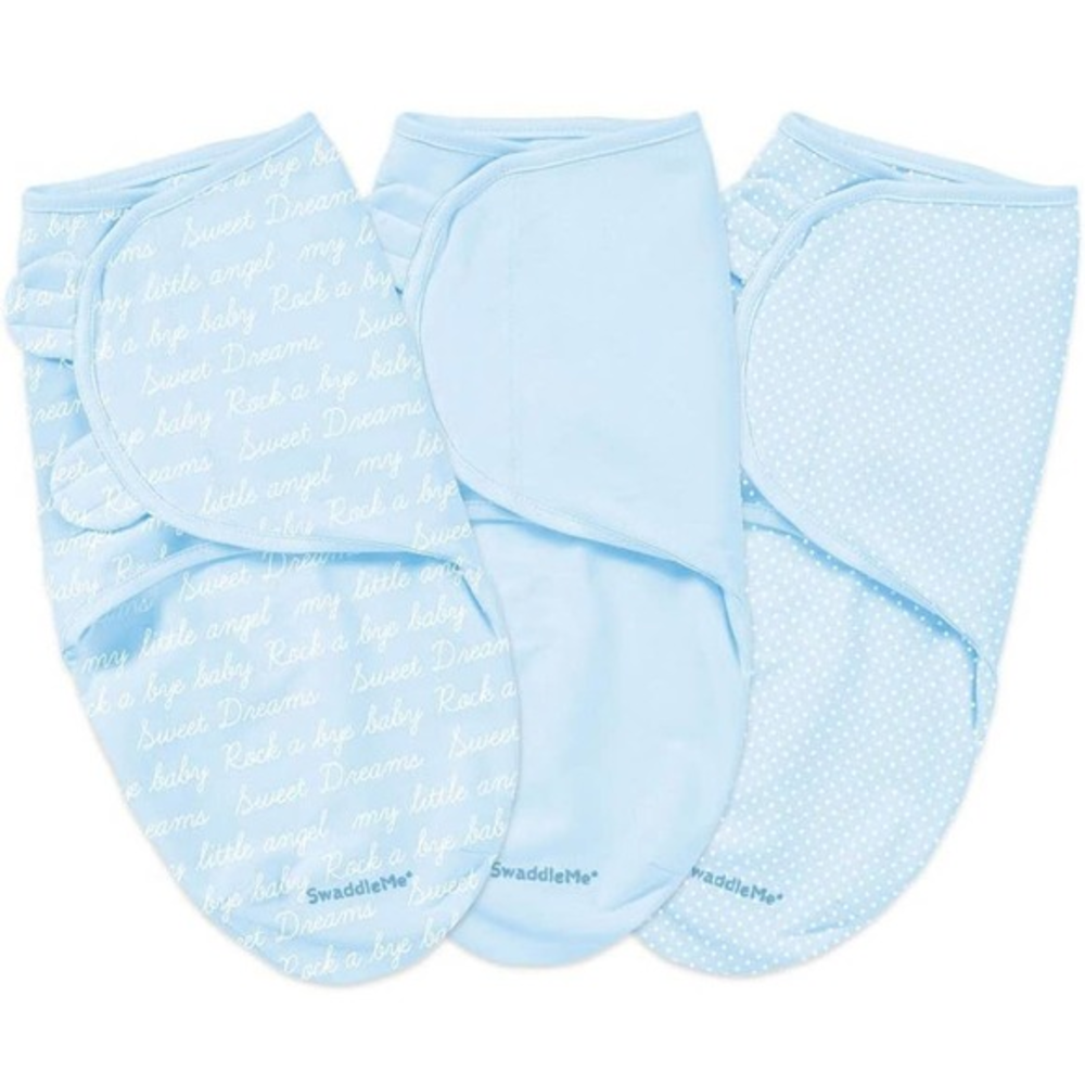 Swaddleme 3-pack Swaddlers‎ Blanket - Keeps Baby Snug, Safe, and Comfy - Small